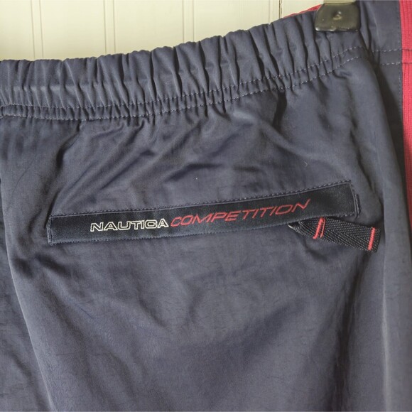 Vintage Nautica Competition Windbreaker Pants XXL Men's 90s Lined Nylon Logo - Picture 7 of 9